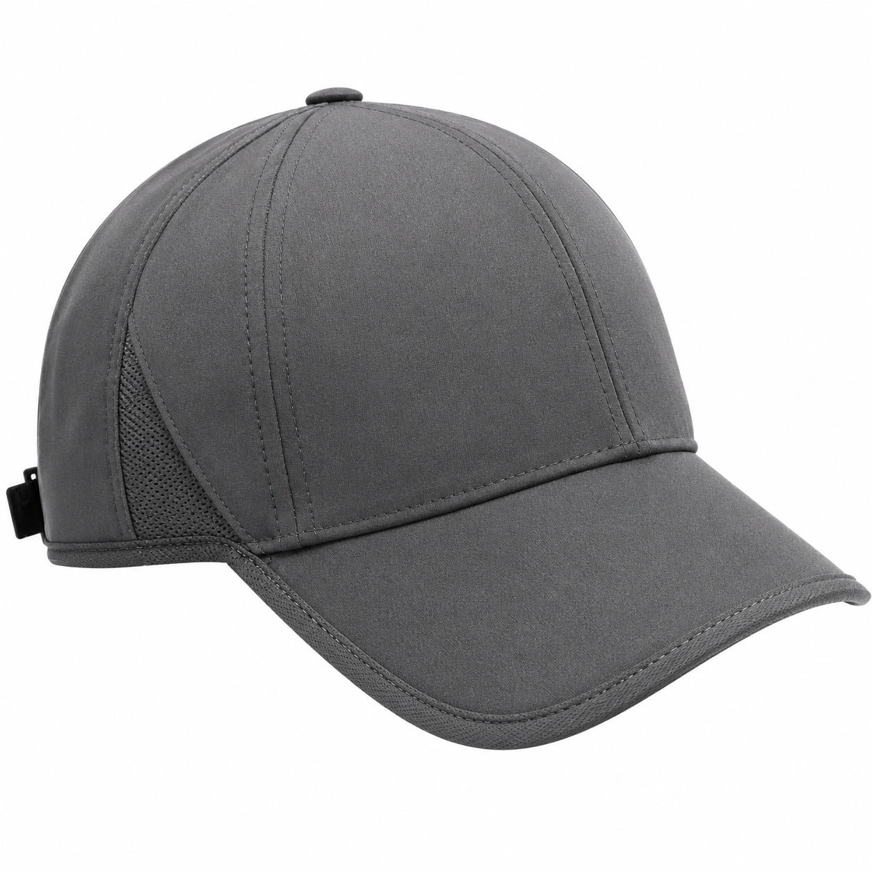 Cappello da Baseball Grigio Unisex Traspirante con Visiera Curva