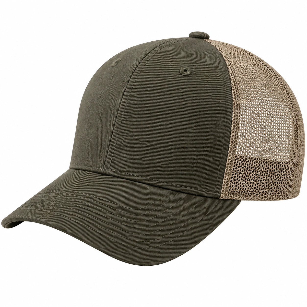 Cappello da Baseball Verde Militare Traspirante con Rete