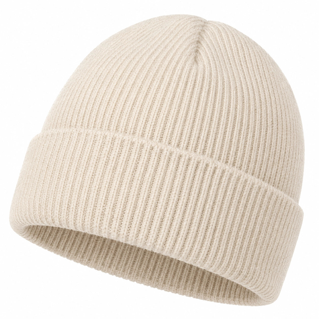 Cappello in Maglia Unisex Crema