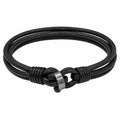 Bracciale Minimalista in Multistrato con Nodo Nero