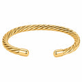 Bracciale Rigido Intrecciato in Oro 18k