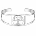 Bracciale rigido Albero della Vita in metallo regolabile 15 cm