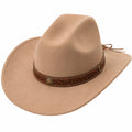 Cappello Cowboy in Feltro Marrone