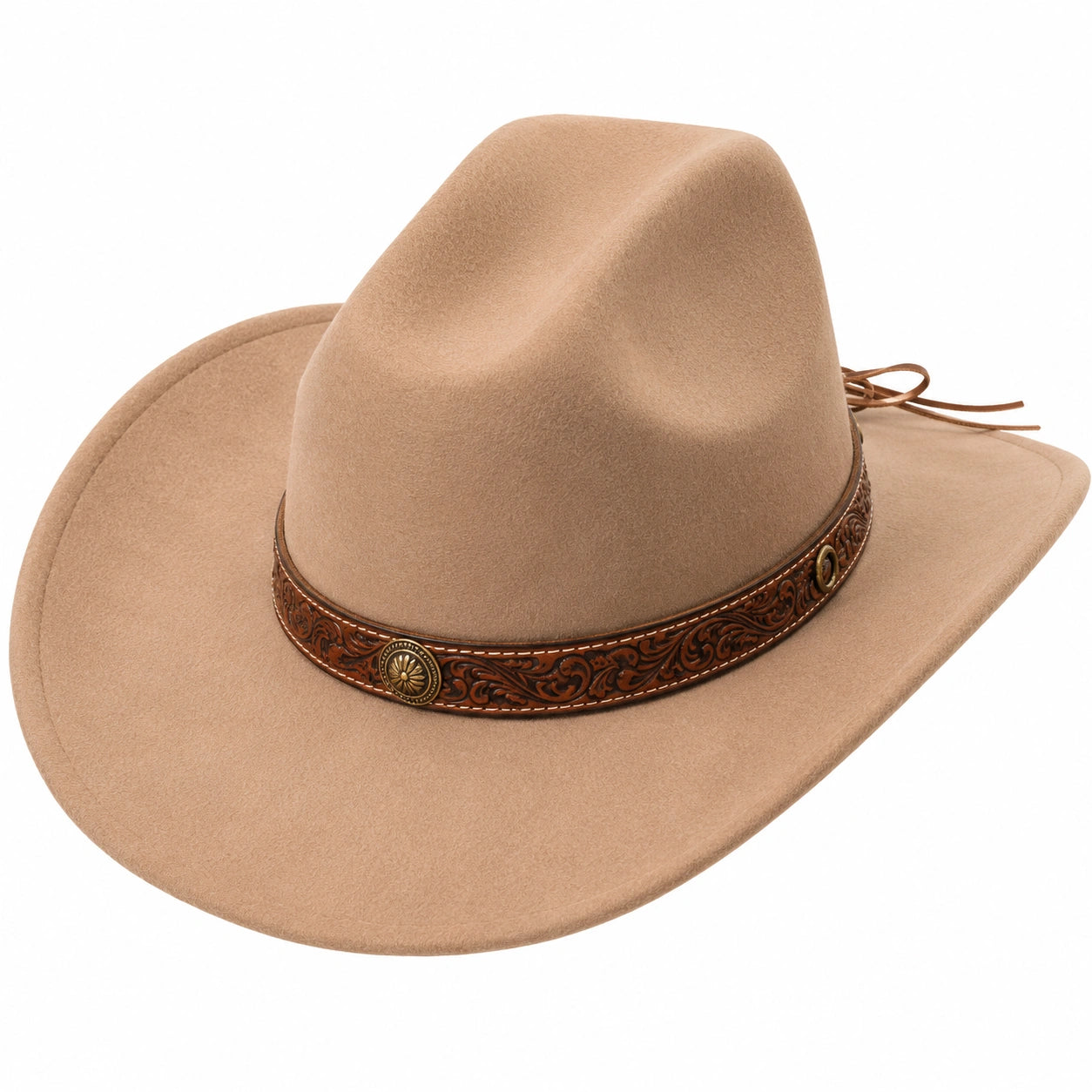 Cappello Cowboy in Feltro Marrone